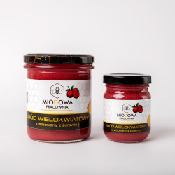 Miód kremowany z żurawiną